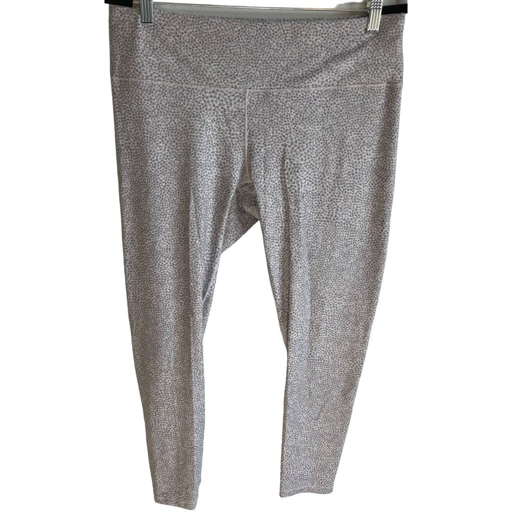PrAna Pillar Printed Capri Leggings Gray Womens XL